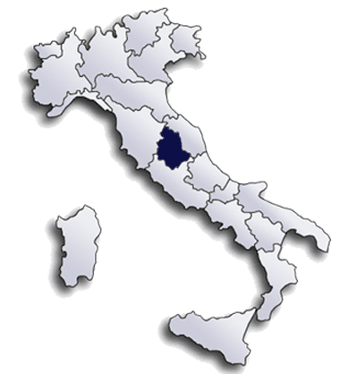 Mappa italia con regioni sensibili